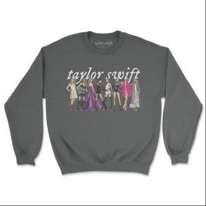 Taylor Swift Eras Dark Gray Pullover Sweatshirt